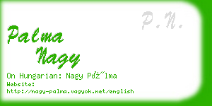 palma nagy business card